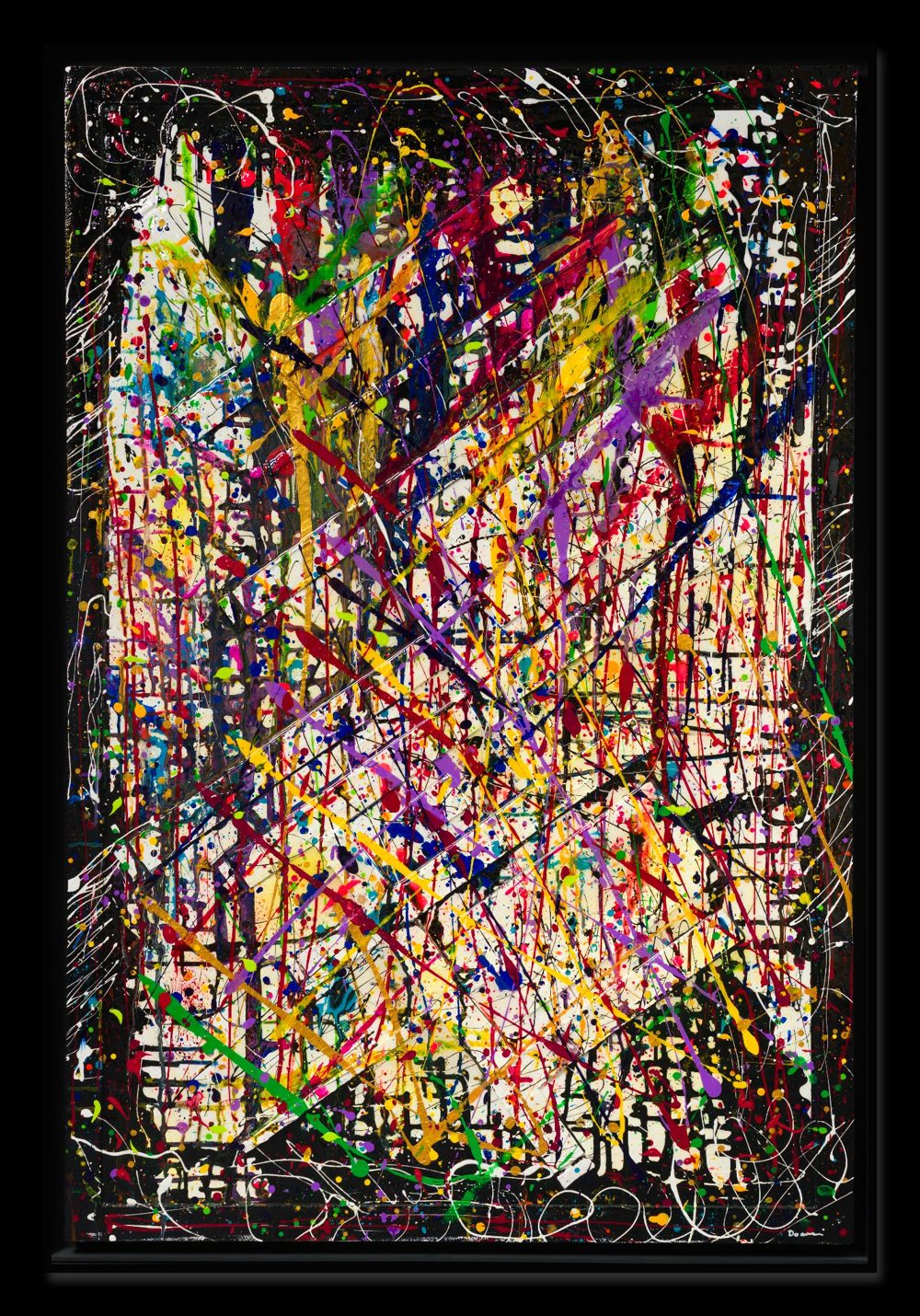 CHAOS, Mixed media on canvas, 100 × 150 cm