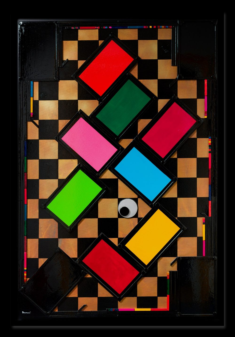 EXITUS, Mixed media on canvas, 100 × 150 cm