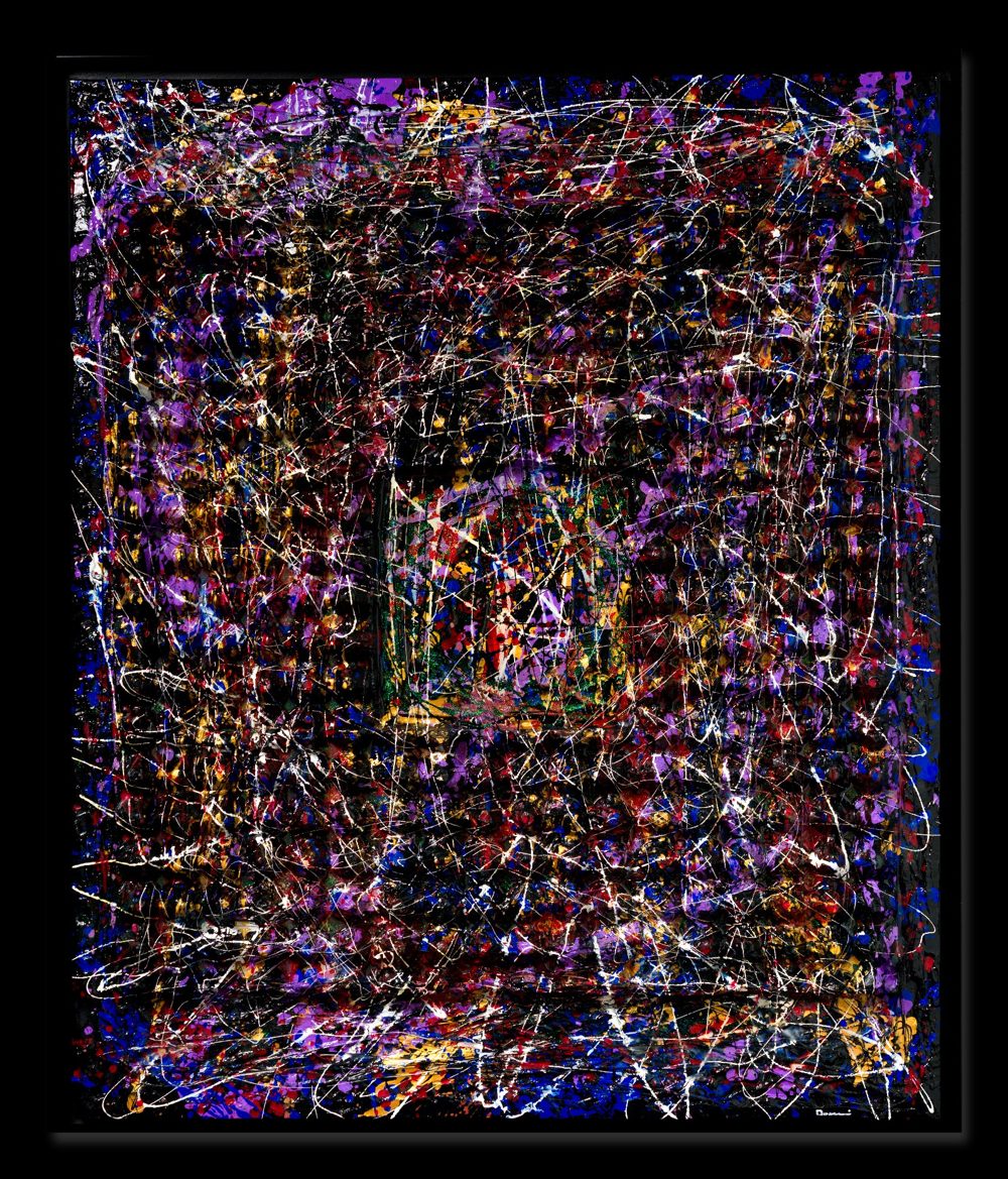 OVUM, Mixed media on canvas, 100 × 120 cm