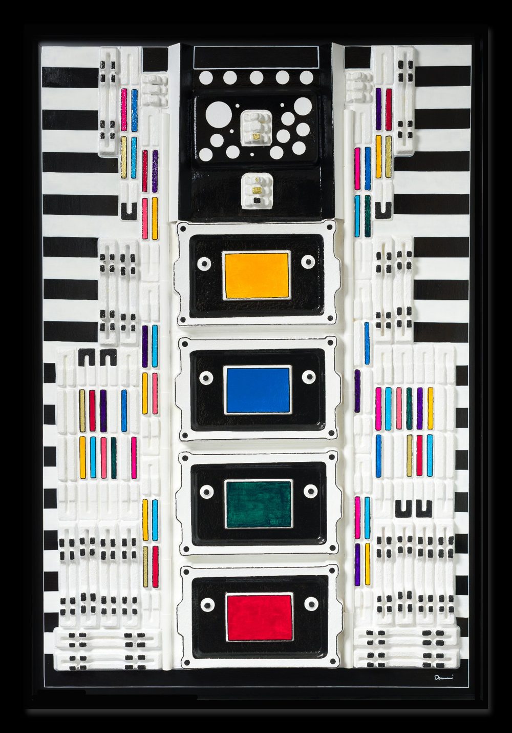 TEMPLUM, Mixed media on canvas, 100 × 150 cm
